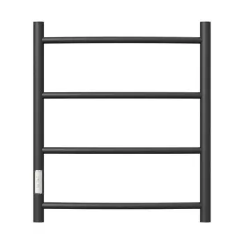 Полотенцесушитель электрический Point "Афина" PN04756B, П4, 500x600 диммер слева, черный