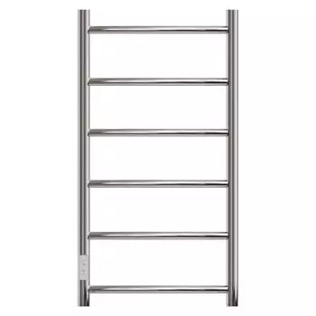 Полотенцесушитель электрический Point "Афина" PN04758, П6, 500x800 диммер слева, хром