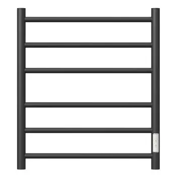 Полотенцесушитель электрический Point "Аврора" PN10846B, П6, 400x600 мм, диммер прав, черный