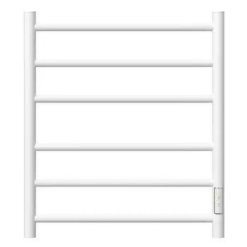 Полотенцесушитель электрический Point "Аврора" PN10856W, П6, 500x600мм, диммер справа, белый