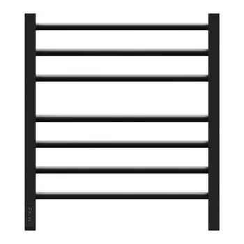 Полотенцесушитель электрический Point "Веста" PN70756B, П7, 500x600, диммер слева, черный