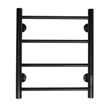 Полотенцесушитель электрический "САНПРИЗ" Аврора П4, 400x500 мм, универсальный, черный