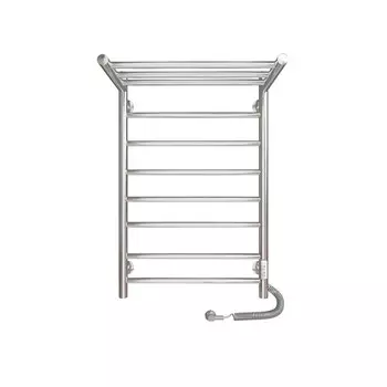 Полотенцесушитель электрический "САНПРИЗ" Аврора П8, 500x800 мм, с полкой, правый, хром