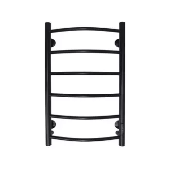 Полотенцесушитель электрический "САНПРИЗ" Классик П6, 400x700 мм, универсальный, черный