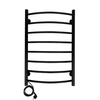 Полотенцесушитель электрический "САНПРИЗ" Классик П8, 500x800 мм, левый, черный