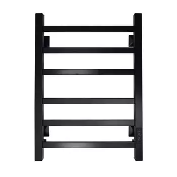 Полотенцесушитель электрический "САНПРИЗ" Контур П6, 400x600 мм, универсальный, черный