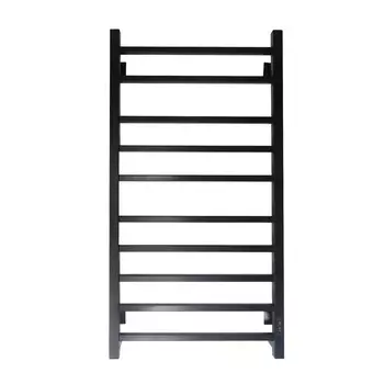 Полотенцесушитель электрический "САНПРИЗ" Квадро П10, 500x1000 мм, универсальный, черный