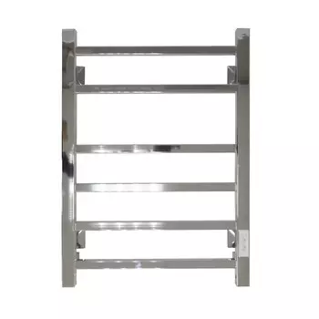 Полотенцесушитель электрический "САНПРИЗ" Квадро П6, 400x600 мм, левый/правый, хром