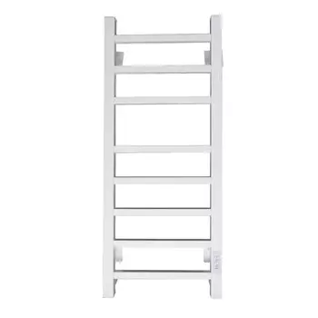 Полотенцесушитель электрический "САНПРИЗ" Квадро П8, 300x800 мм, универсальный, белый