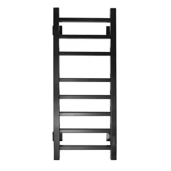 Полотенцесушитель электрический "САНПРИЗ" Квадро П8, 300x800 мм, универсальный, черный