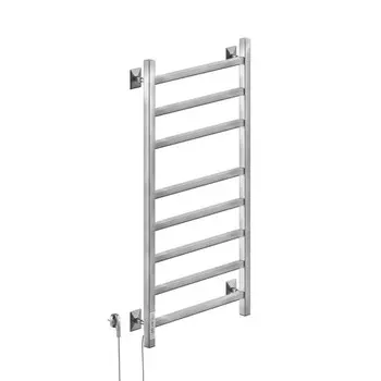 Полотенцесушитель электрический "САНПРИЗ" Квадро П8, 300x800 мм, левый, хром