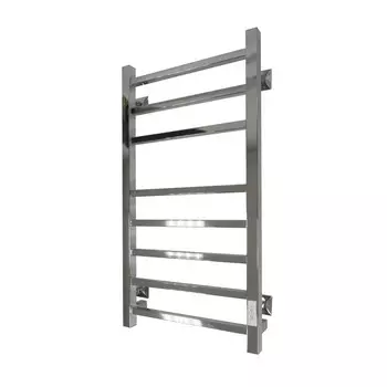 Полотенцесушитель электрический "САНПРИЗ" Квадро П8, 400x800 мм, левый/правый, хром