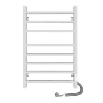 Полотенцесушитель электрический "САНПРИЗ" Квадро П8, 500x800 мм, левый/правый, хром