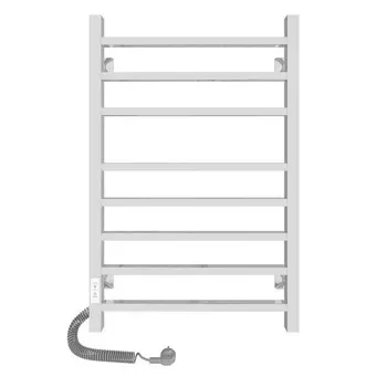 Полотенцесушитель электрический "САНПРИЗ" Квадро П8, 500x800 мм, левый, хром