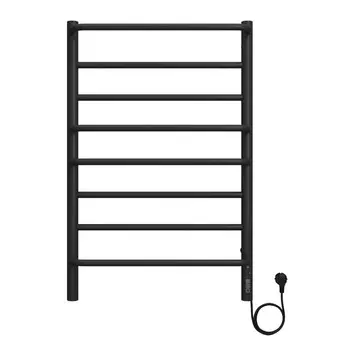 Полотенцесушитель электрический TERMINUS «Евромикс» П8, 500800 мм, справа, черный матовый