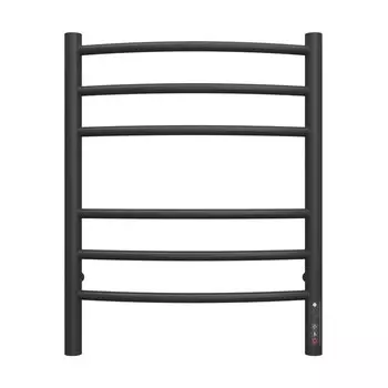 Полотенцесушитель электрический TERMINUS «Классик» П6, 450600 мм, диммер, черный матовый