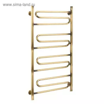 Полотенцесушитель водяной Domoterm "Офелия", П12, 12 перекладин, 500 х 950 мм, бронза