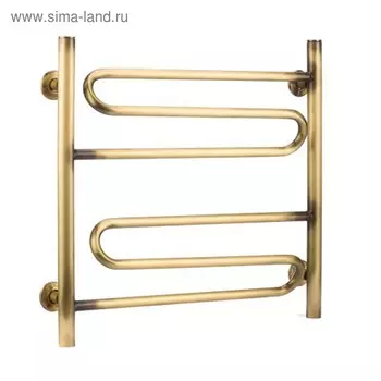 Полотенцесушитель водяной Domoterm "Офелия", П6, 6 перекладин, 500 х 500 мм, бронза