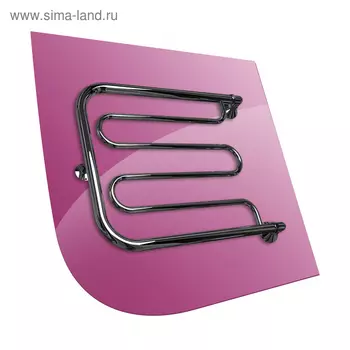 Полотенцесушитель водяной INDIGO "D8", 600х400 мм, без полочки, диаметр подключения 1", хром