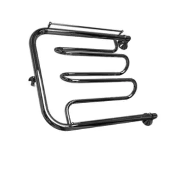 Полотенцесушитель водяной INDIGO "Dw10", 600х600 мм, с полочкой, диаметр подключ. 1", хром