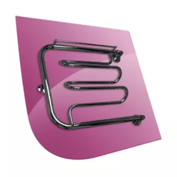 Полотенцесушитель водяной INDIGO "Dw1", 500х400 мм, с полочкой, диаметр подключения 1", хром