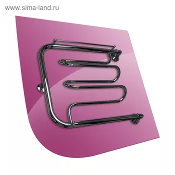 Полотенцесушитель водяной INDIGO "Dw3", 500х600 мм, с полочкой, диаметр подключения 1", хром