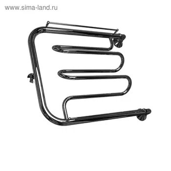 Полотенцесушитель водяной INDIGO "Dw4", 500х700 мм, с полочкой, диаметр подключения 1", хром