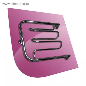 Полотенцесушитель водяной INDIGO "Dw9", 600х500 мм, без полочки, диаметр подключ. 1", хром