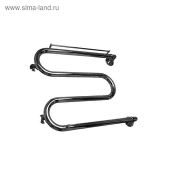 Полотенцесушитель водяной INDIGO "M18", 500х600 мм, с полочкой, диаметр подключ. 3/4", хром