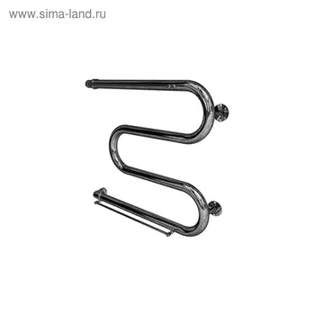 Полотенцесушитель водяной INDIGO "M21", 600х400 мм, с полочкой, диаметр подключ. 3/4", хром