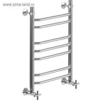 Полотенцесушитель водяной "НИКА" Trapezium ЛТ (г2), 600 x 600 мм, без полочки, хром