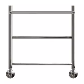 Полотенцесушитель водяной Point "Афина" PN04155P, П2, 500x500 мм, с полкой, хром