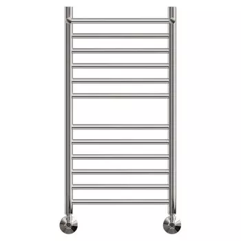 Полотенцесушитель водяной Point "Аврора премиум" PN10148SP, П11, 400x800 мм, с полкой, хром