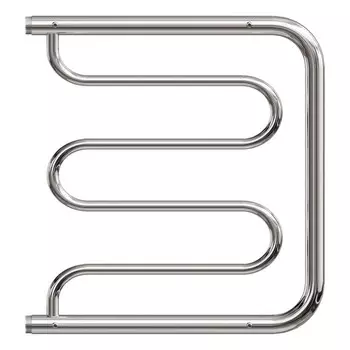 Полотенцесушитель водяной Point "Фокстрот" PN25555P, 500x500 мм, с полкой, хром