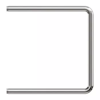 Полотенцесушитель водяной Point PN35555, П-образный, 500x500 мм, 1", хром