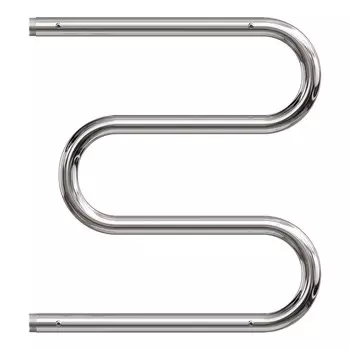 Полотенцесушитель водяной Point PN38555P, М-образный, 500x500, 1", с полкой, хром