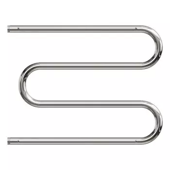 Полотенцесушитель водяной Point PN38666P, М-образный, 600x600, 1", с полкой, хром