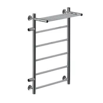Полотенцесушитель водяной "САНПРИЗ" Аврора П6, 400x700 мм, с полкой, левое, хром