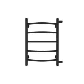 Полотенцесушитель водяной "САНПРИЗ" Классик П5, 500x600 мм, боковое подключ, черный матовый