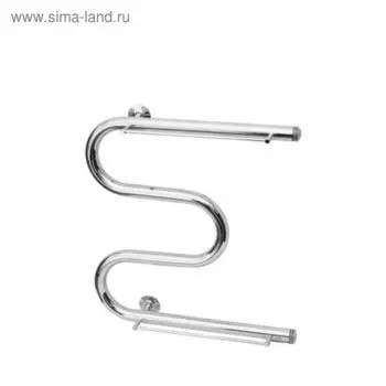 Полотенцесушитель водяной TERMINUS, М-образный, d=32 мм, 600х500 мм, с полкой