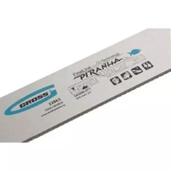 Полотно для прецизионного стусла Gross 22863, "PIRANHA", каленый зуб 2D, 18 TPI, 550 мм