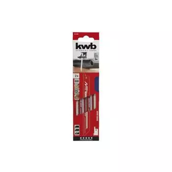 Полотно для сабельной пилы по металлу KWB BiM S918HF, 153/130 мм, шаг зубьев 2.5 мм, 2 шт.