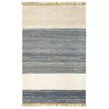Половик из джута, денима и шерсти Tkano Hyderabad Ethnic, размер 160х230 см