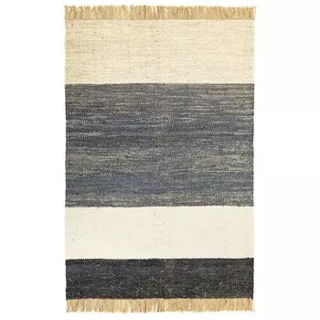 Половик из джута, денима и шерсти Tkano Hyderabad Ethnic, размер 200х300 см