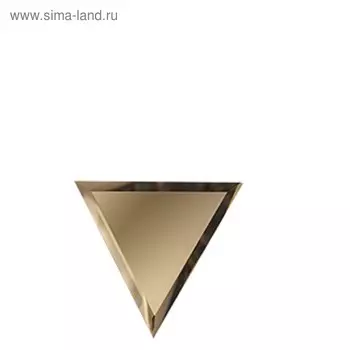 Половина зеркальной бронзовой плитки «Полуромб» 10 мм, 200х170 мм
