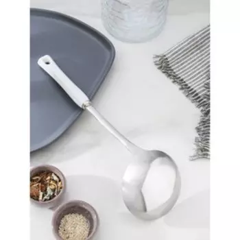 Половник цельнотянутый Доляна Luminous, h=32 см, цвет серебряный