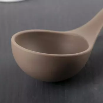 Половник Доляна «Брауни», 33 см, цвет серый/бежевый