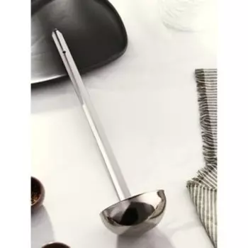 Половник из нержавеющей стали Доляна Everyday, 240 мл, 4410 см, цвет серебряный