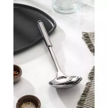 Половник Доляна «Металлик», 150 мл, h=31 см, нержавеющая сталь, серебристый