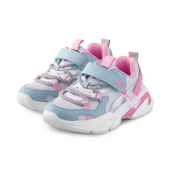 Полуботинки детские, размер 26, цвет серо-розовый